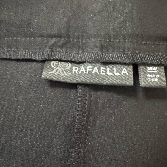 Rafaella Women’s Elegant Black PullOn Cropped Dress Pants 20W - Picture 7 of 8
